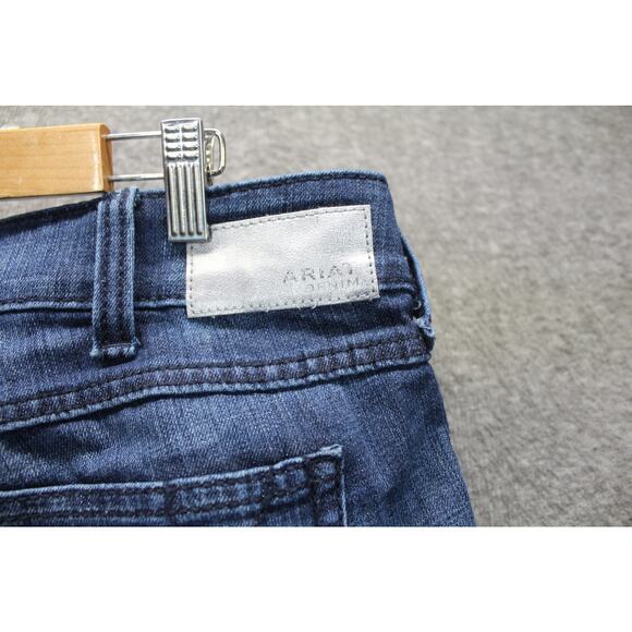 Ariat Trouser Jeans Women’s 32L Blue Denim Mid Rise Bootcut Stretch Western - Picture 3 of 6